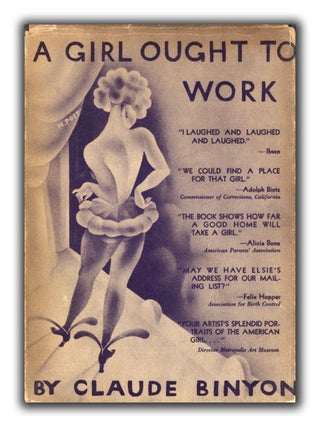 [Book #19207P] A Girl Ought to Work. HOLLYWOOD NOVELS, CLAUDE BINYON
