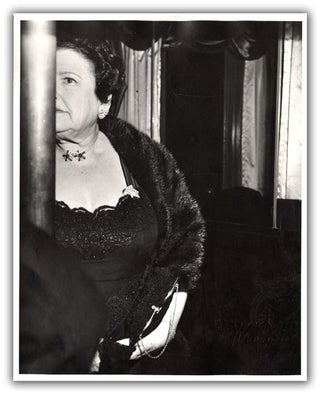 [Book #19328P] Original Photograph of Louella Parsons [At the Opera]. PHOTOGRAPHY, WEEGEE