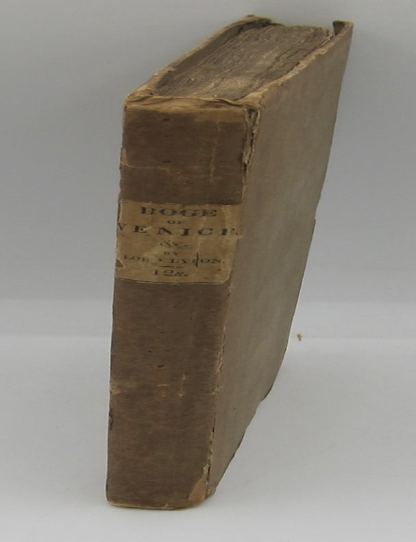 Marino Faliero, Doge of Venice...The Prophecy of Dante. LORD BYRON.
