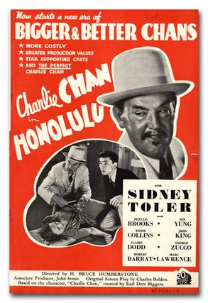 [Book #23997P] A Collection of Promotional Literature for 23 Charlie Chan Films. EARL...