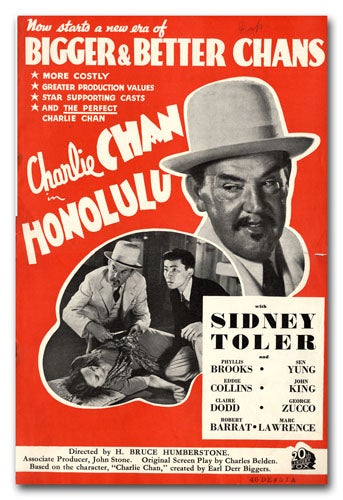 [Book #23997P] A Collection of Promotional Literature for 23 Charlie Chan Films. EARL DERR BIGGERS, TWENTIETH CENTURY-FOX.