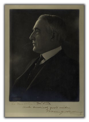 [Book #26726P] Original Portrait Photograph. PRESIDENTIAL, WARREN G. HARDING