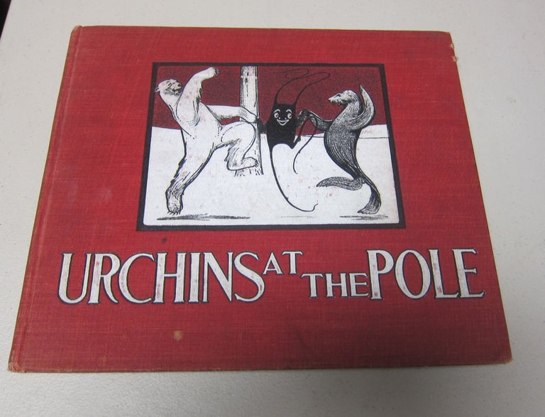 Urchins at the Pole. Drawing by F.I. Bennett. CHILDREN'S BOOKS, MARIE OVERTON AND CHARLES BUXTON GOING CORBIN.