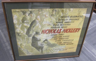 [Book #37875P] Original Poster for Nicholas Nickleby. CHARLES DICKENS, EDWARD ARDIZZONE