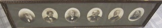 [Book #37883P] A Framed Assemblage of Six American 19th Century Literary Giants. AUTHORS